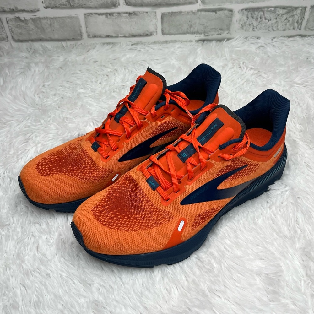 Brooks Launch Gts 9 Orange/Blue 1103871D854 Men's size 11.5 Shoes